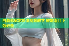 白蘑菇家常炒法视频教学 鲜嫩滑口下饭必备