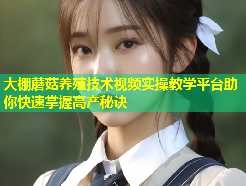 大棚蘑菇养殖技术视频实操教学平台助你快速掌握高产秘诀  第1张